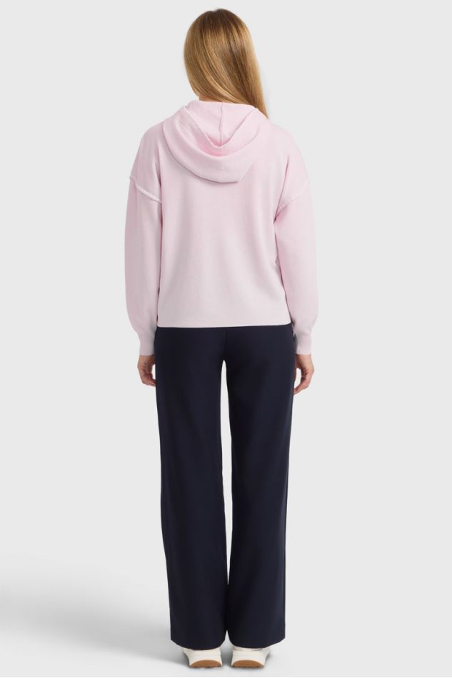 Plume sweatshirt com capuz - rosa-p&oacute;