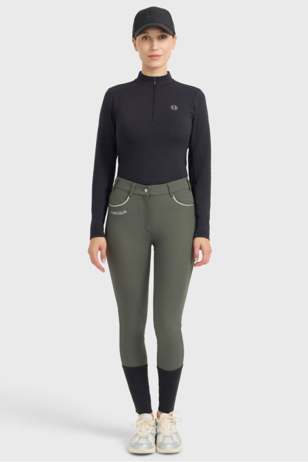 Jaltika Pantalones de equitacion - Verde oliva