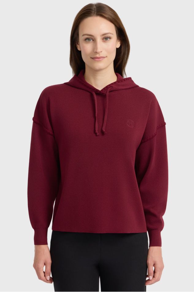 Plume felpa con cappuccio donna - Bordeaux (Bordeaux)