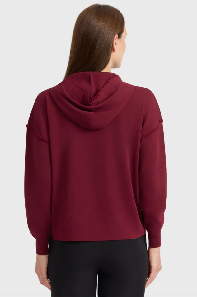 Plume felpa con cappuccio donna - Bordeaux (Bordeaux)