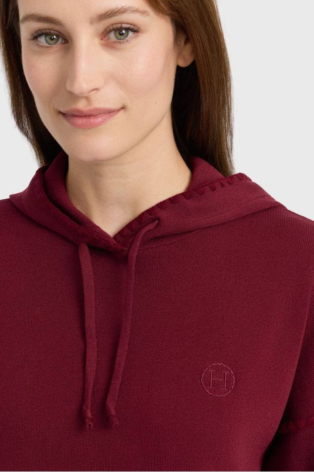 Plume Damen-Kapuzenpullover &ndash; Bordeauxrot (Burgundy)