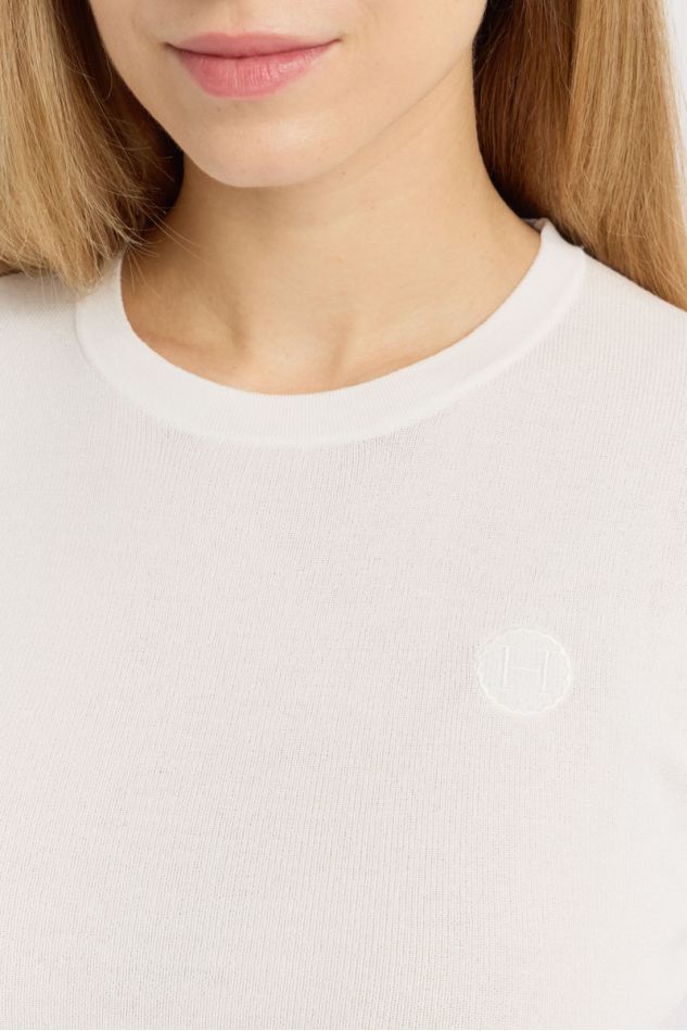 Tzimo Tee-shirt ML Femme - Blanc (White)