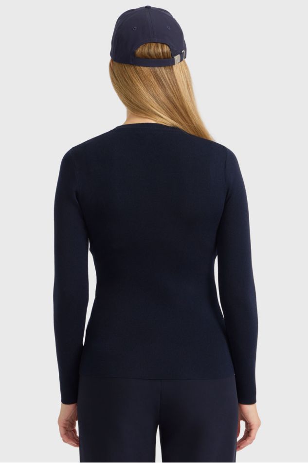 Tzimo T-shirt met lange mouwen voor dames - marineblauw (marineblauw)