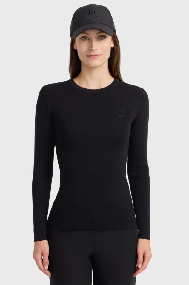 Tzimo women's long-sleeve T-shirt - Black (Black)