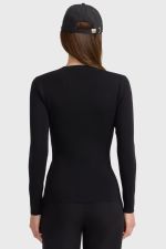Tzimo camiseta de manga larga para mujer - Negro (Negro) Tzimo camiseta de manga larga para mujer - Negro (Negro)