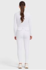 Jaipur Calças de equitação em tecido polar com aderência Fix System para mulher - Branco (branco) Jaipur Calças de equitação em tecido polar com aderência Fix System para mulher - Branco (branco)