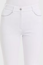 Jaipur Women's Fleece Riding Trousers with Fix System Grip - White (white) Jaipur Women's Fleece Riding Trousers with Fix System Grip - White (white)