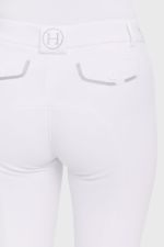Jaipur Damen-Fleece-Reithose mit Fix-System-Grip - Weiß (Weiß) Jaipur Damen-Fleece-Reithose mit Fix-System-Grip - Weiß (Weiß)