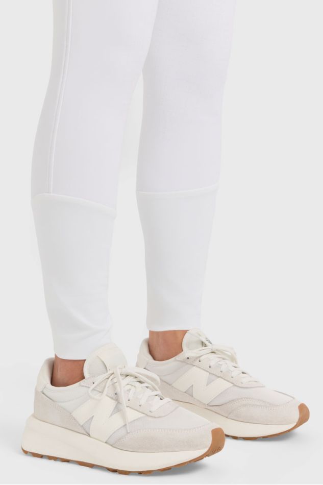 Jaipur Pantalon polaire &eacute;quitation fix system grip Femme - Blanc (white)