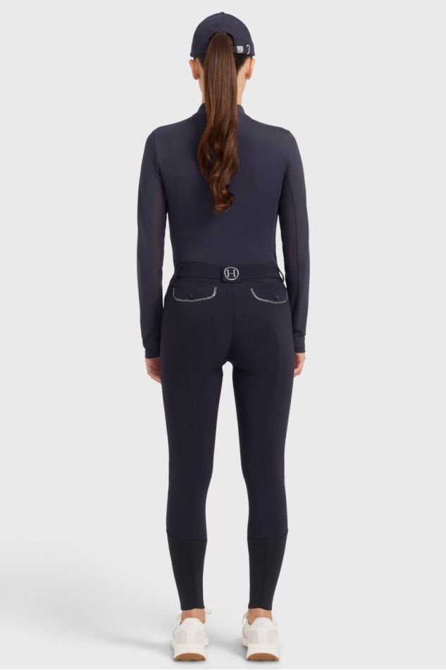 Jaipur Pantalon polaire &eacute;quitation - Marine