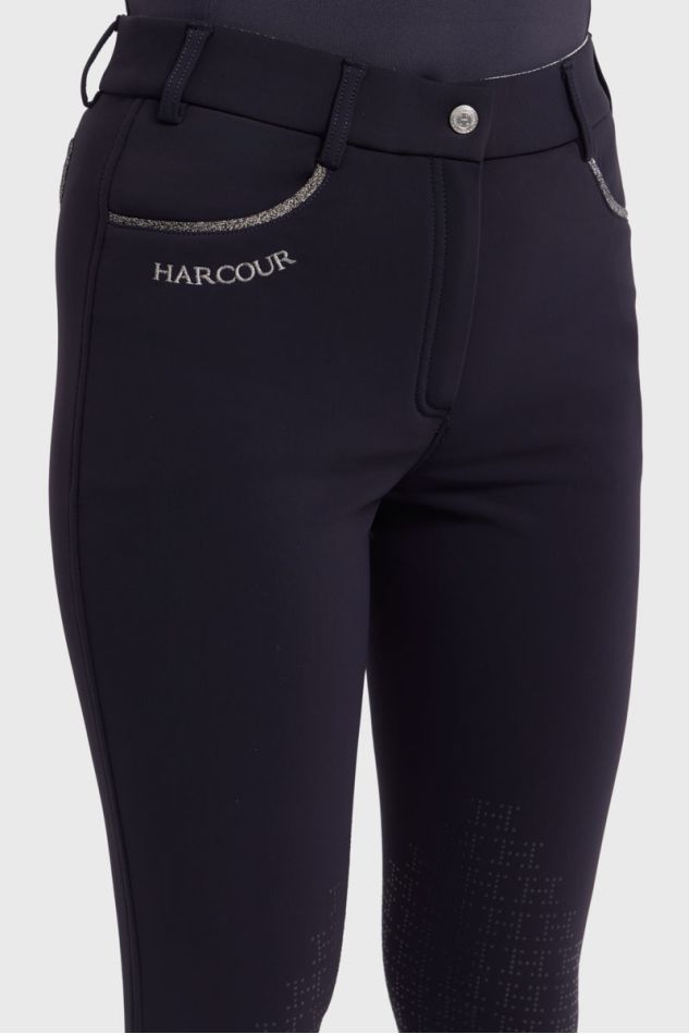 Jaipur Fleece-Reithose - Marineblau