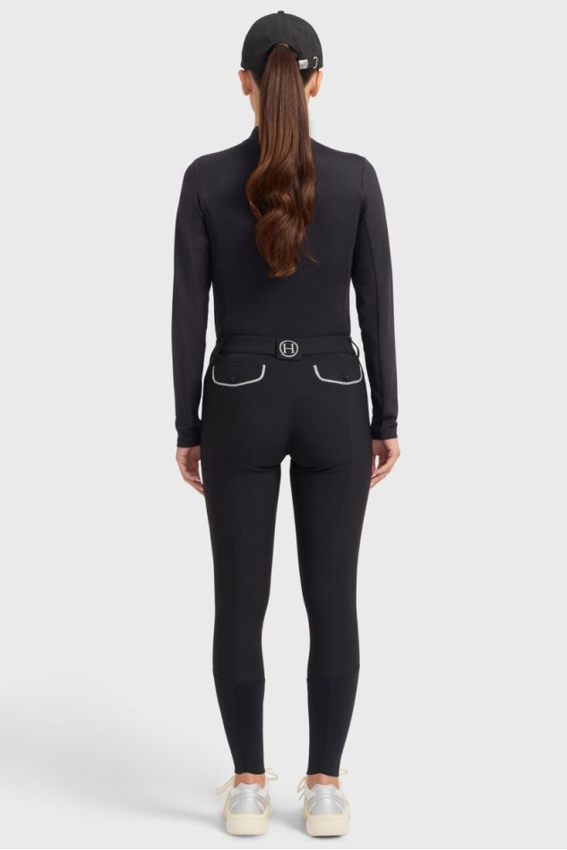 Jaipur Fleece-Reithose - Schwarz