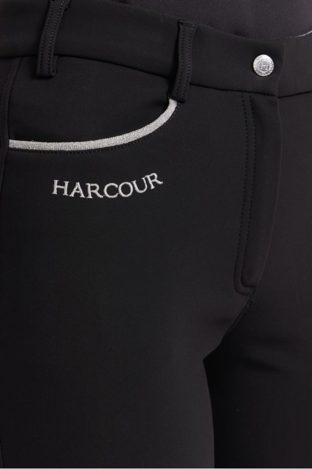 Jaipur Fleece-Reithose - Schwarz