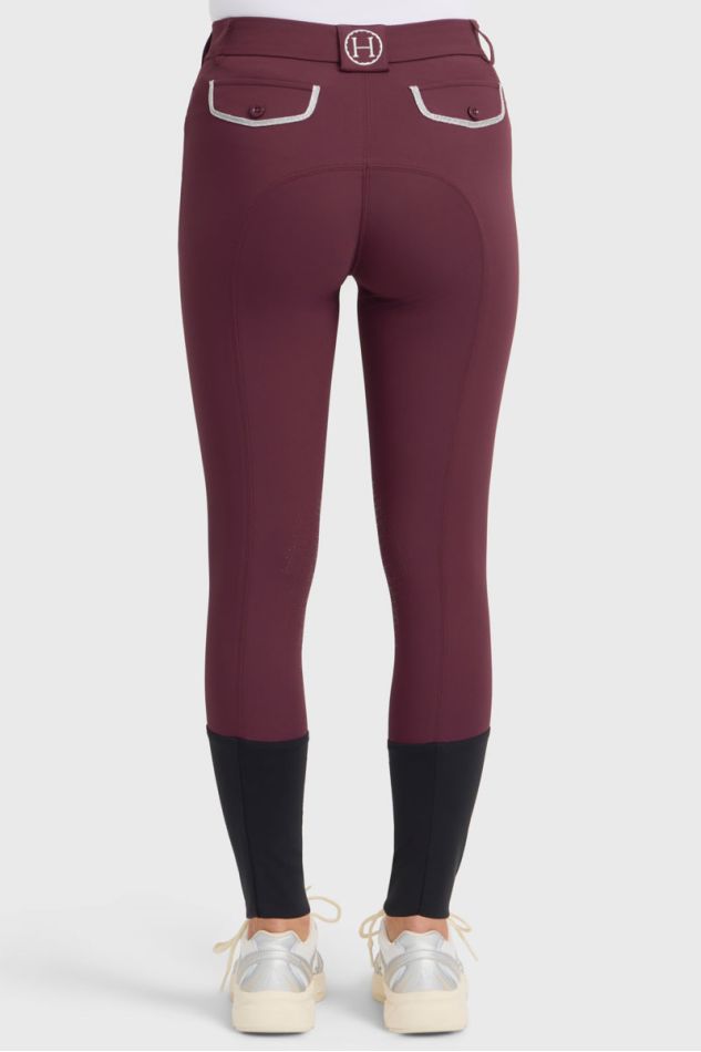 Jaltika Pantalon &eacute;quitation - Aubergine