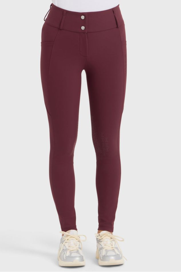 Luce Pantalones de equitacion - Berenjena
