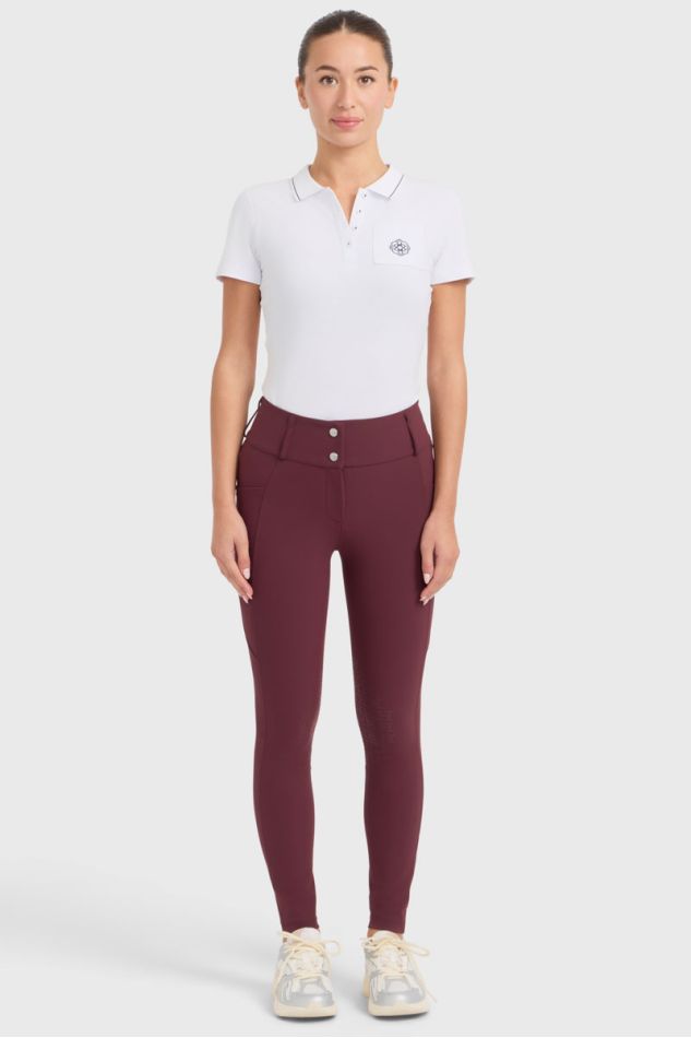 Luce Pantalones de equitacion - Berenjena