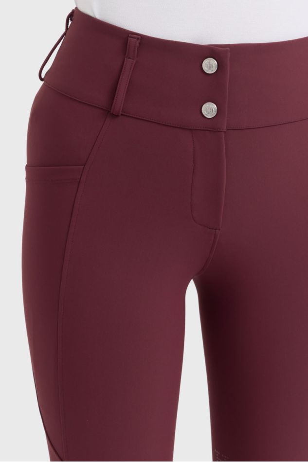 Luce Pantalones de equitacion - Berenjena