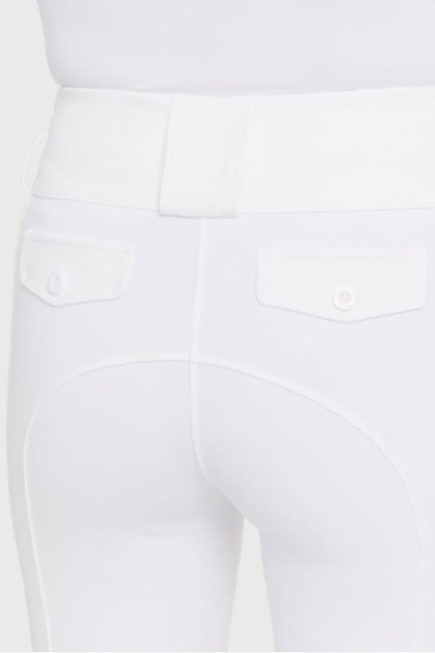 Luce Pantalones de equitacion - Blanco