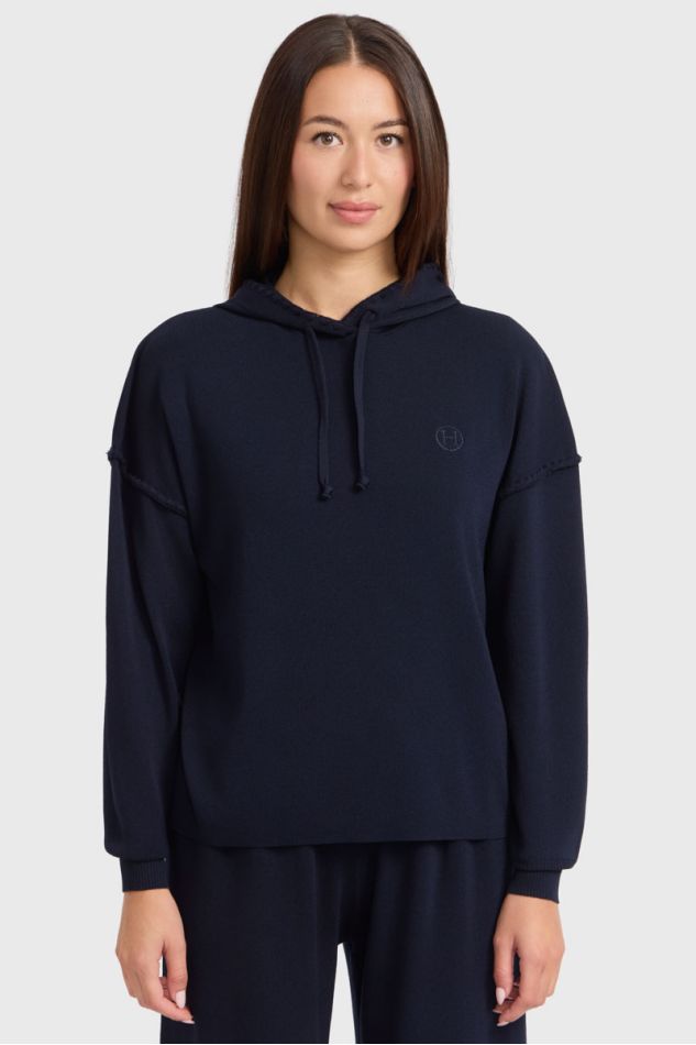 Sudadera con capucha Plume - Azul marino Sudadera con capucha Plume - Azul marino