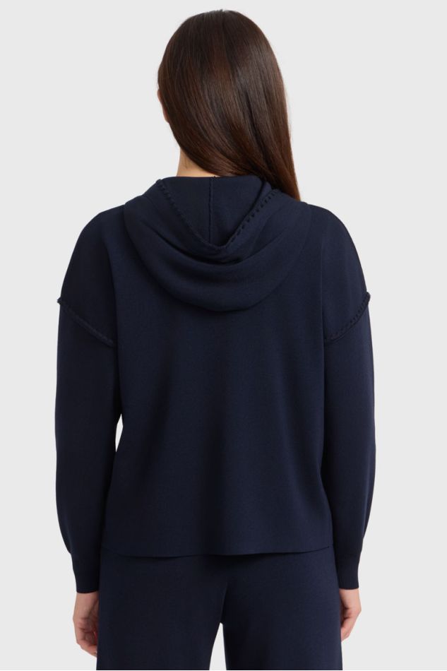 Sweatshirt com capuz Plume - Azul-marinho Sweatshirt com capuz Plume - Azul-marinho