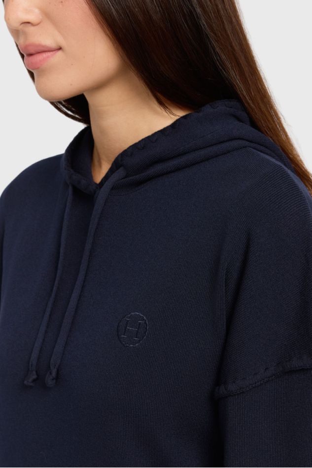 Plume Kapuzenpullover &ndash; Marineblau