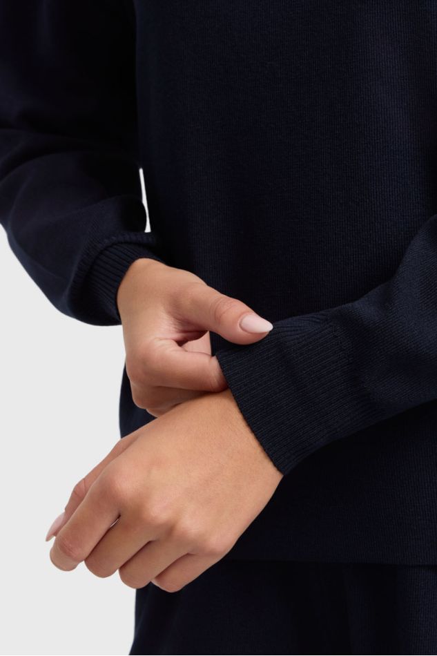 Plume Hooded Sweaters - Navy Plume Hooded Sweaters - Navy