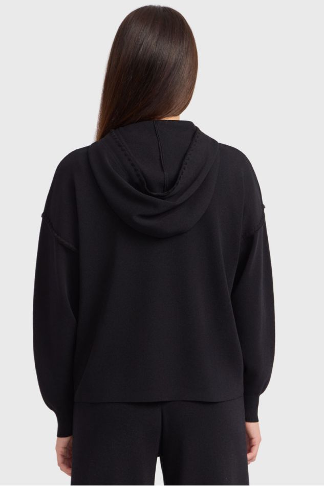 Sweatshirt com capuz Plume - Preto
