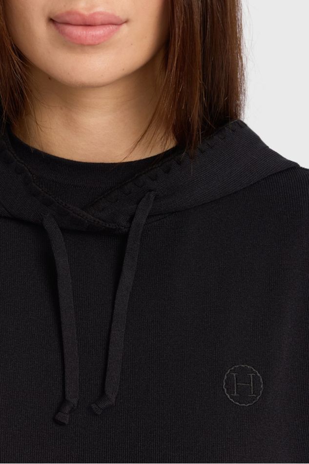 Sweatshirt com capuz Plume - Preto