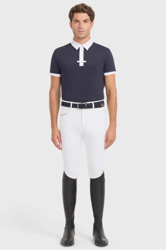 Preston poloshirt - marineblauw