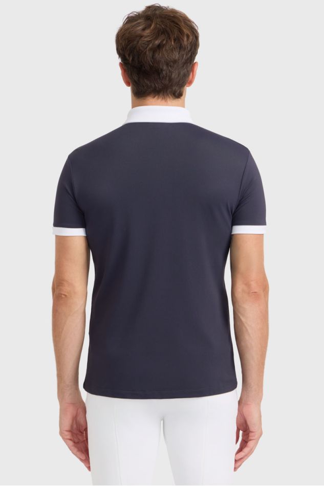 Preston poloshirt - marineblauw