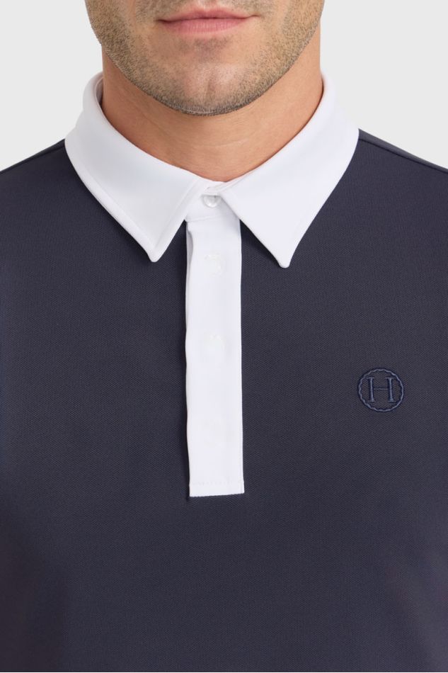 Preston poloshirt - marineblauw