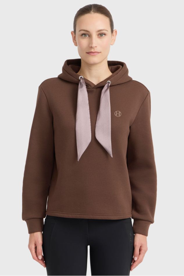 Celia Hooded Sweaters - Chestnut