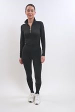 Breezi Polo ML Mulher - Preto (Black) Breezi Polo ML Mulher - Preto (Black)