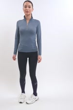 Breezi Polo ML Mulher - Steel Blue Breezi Polo ML Mulher - Steel Blue