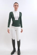 Stella Polo de Concours ML Femme - Jungle (JungleGreen) Stella Polo de Concours ML Femme - Jungle (JungleGreen)