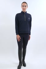 Louise Sweat Zip Femme Versailles - Marine (Navy) Louise Sweat Zip Femme Versailles - Marine (Navy)