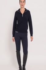 Claira Pull col montant - Marine Claira Pull col montant - Marine