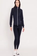 Clotilde Sweat Technique zippé - Marine Clotilde Sweat Technique zippé - Marine