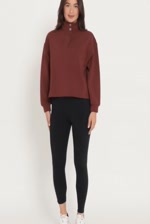 Cassandre Sweat 1/2 Zip - Vigne Cassandre Sweat 1/2 Zip - Vigne