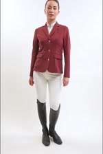 Jismy Veste de Concours Femme - Bordeaux (Burgundy) Jismy Veste de Concours Femme - Bordeaux (Burgundy)
